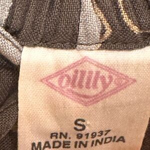 Oilily Brown and Gray Floral Patterned Pants